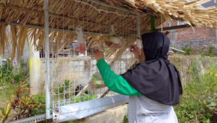 Penyediaan bahan pokok pangan sehari-hari di desa Polowijen. (FOTO: AJP TIMES Indonesia)