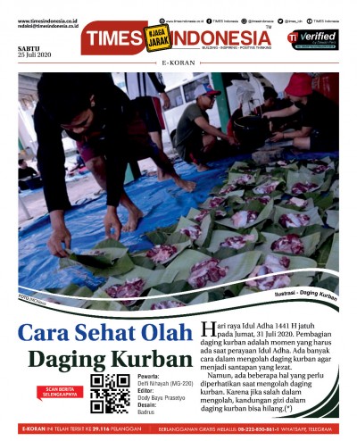 Edisi Sabtu, 25 Juli 2020: E-Koran, Bacaan Positif Masyarakat 5.0	