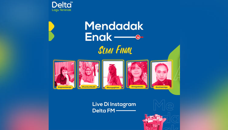 Acara Mendadak Enak, Shopping Race secara Virtual. (Foto : Delta FM)