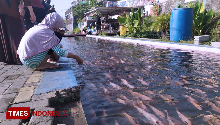 Suasana Bendhung Lepeng yang terletak di Kampung Mrican, Kelurahan Giwangan Kecamatan Umbulharjo, Kota Yogyakarta. (FOTO: Mutiara/TIMES Indonesia)