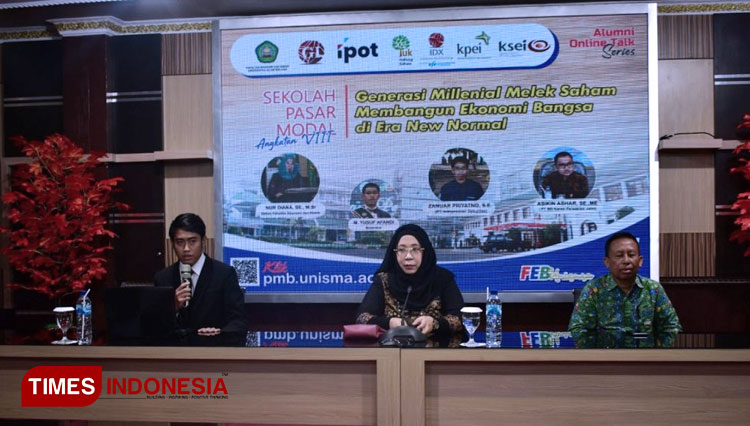 Suasana acara Alumni Talk yang digelar secara virtual. (FOTO: AJP TIMES Indonesia)