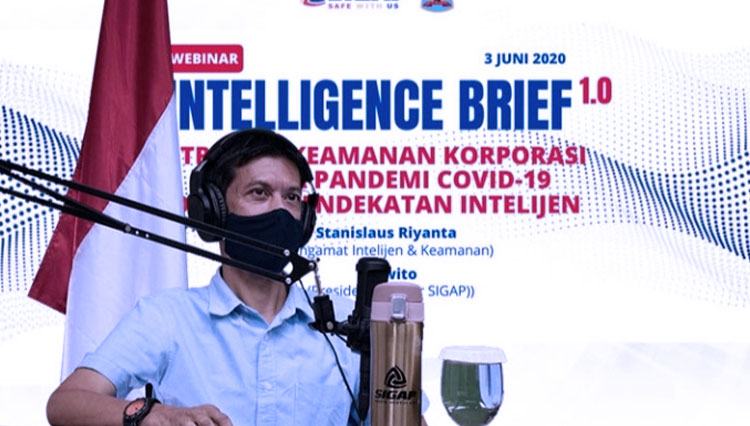 Analis Intelijen dan Keamanan Negara, Stanislaus Riyanta. (foto: Edi Junaidi Ds/TIMES Indonesia)