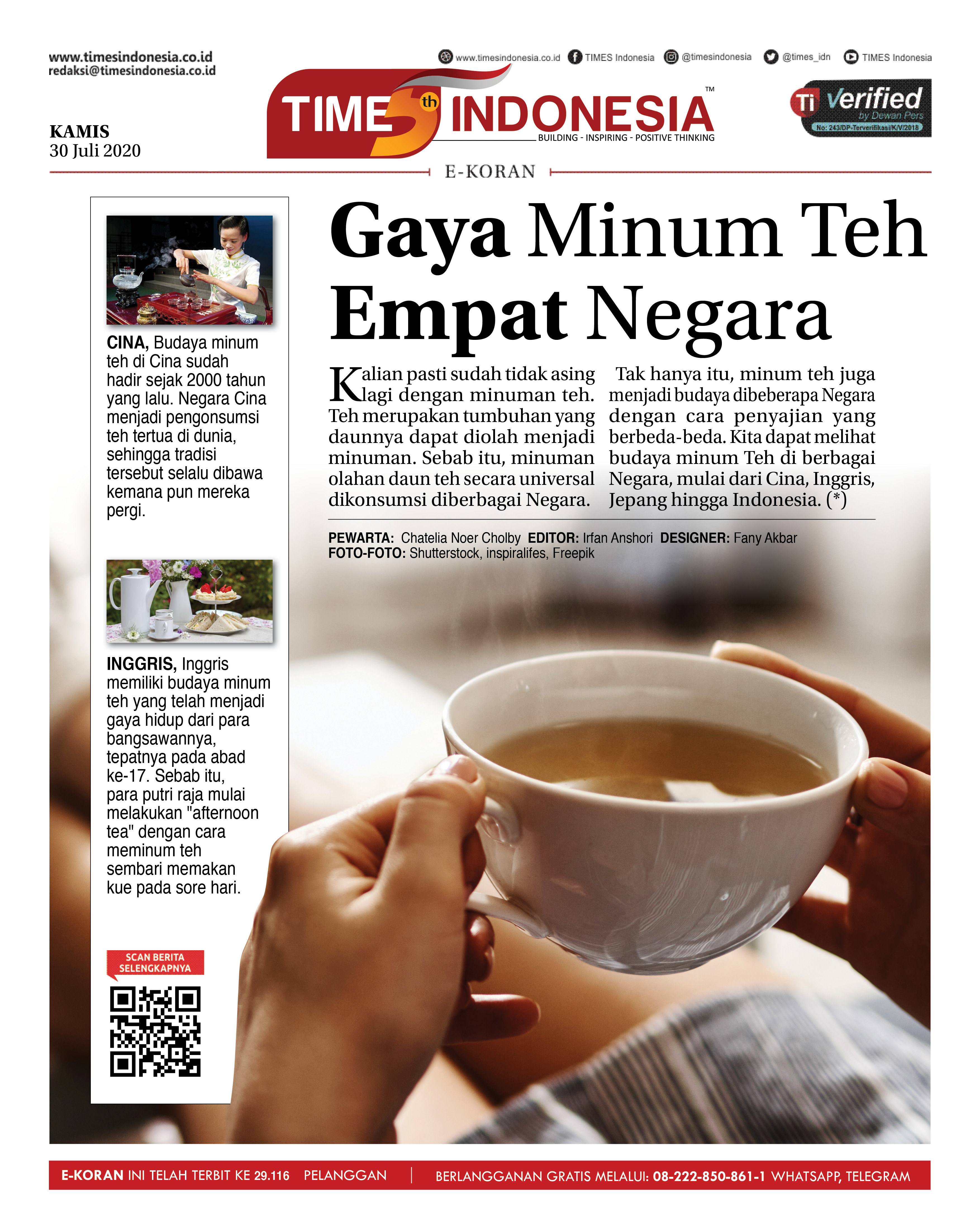 Catat Inilah Cara Unik Budaya Minum Teh Di Empat Negara Times Indonesia 4160