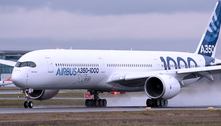 Pesawat Airbus jenis A350-1000 XWB (FOTO: flightzona.com)