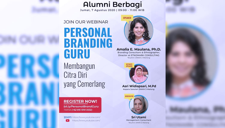 Acara personal branding yang digagas oleh alumni SMA 3 Malang. (Foto: Alumni SMA 3 Malang for TIMES Indonesia)