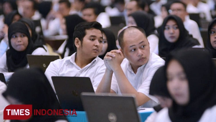 Pelaksanaan tes CPNS di Surabaya. (Foto: Dok. TIMES Indonesia)