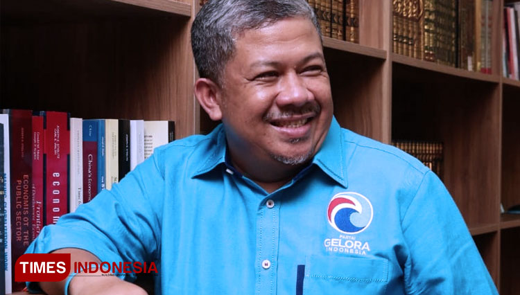 Fahri Hamzah Wakil Ketua Umum Partai Gelora Indonesia. (FOTO: Dok. Gelora for TIMES Indonesia) 