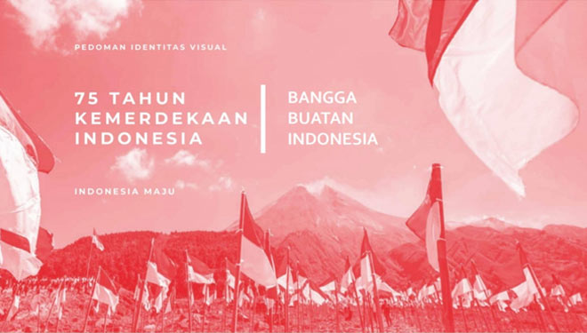 Cover Pedoman Identitas Visual HUT Kemerdekaan Indonesia ke 75 (foto: Setneg) 