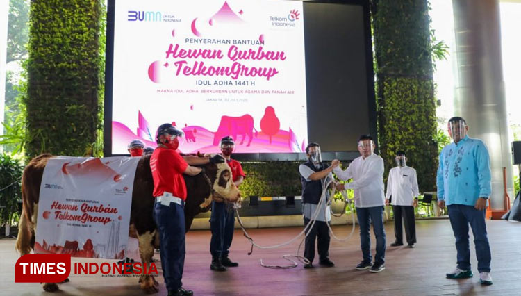 Penyerahan hewan kurban di Rutan Kelas 1 Salemba, Jakarta. (FOTO: Lazismu for TIMES Indonesia)