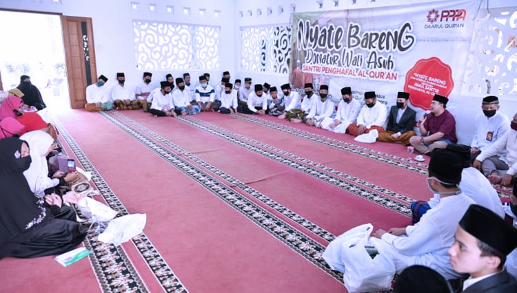 Suasana pertemuan antara santri PPPA Daarul Quran dengan orang tua asuh. (Foto: PPPA Daarul Quran for TIMES Indonesia)