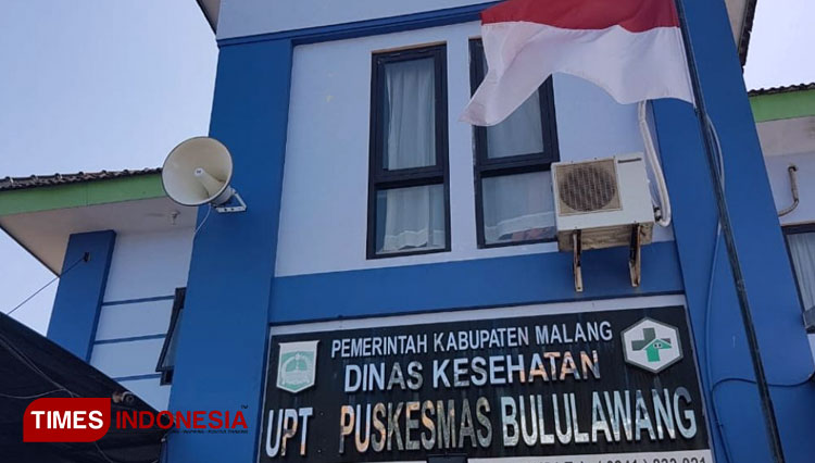 Media Penyuluhan dengan TOA di depan Puskesmas Bululawang. (FOTO: AJP TIMES Indonesia)