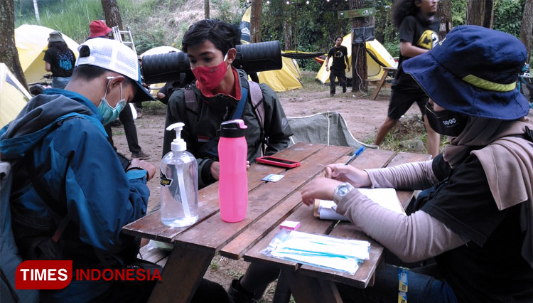 The way Camping Festival 2020 held in Coban Putri,Junrejo. (Photo: Muhammad Dhani Rahman/TIMES Indonesia)
