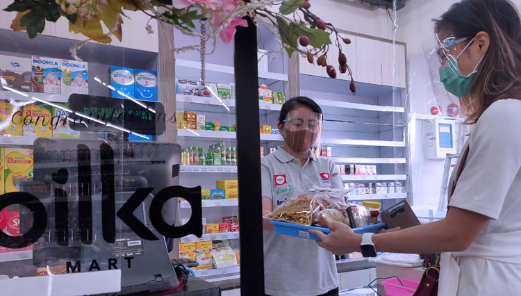 Foto : Bilka Mart Surabaya Barat mulai beroperasi menyediakan kebutuhan dasar dan produk UMKM bagi warga sekitar, Senin (10/8/2020).(Foto : Dok.Bilka)