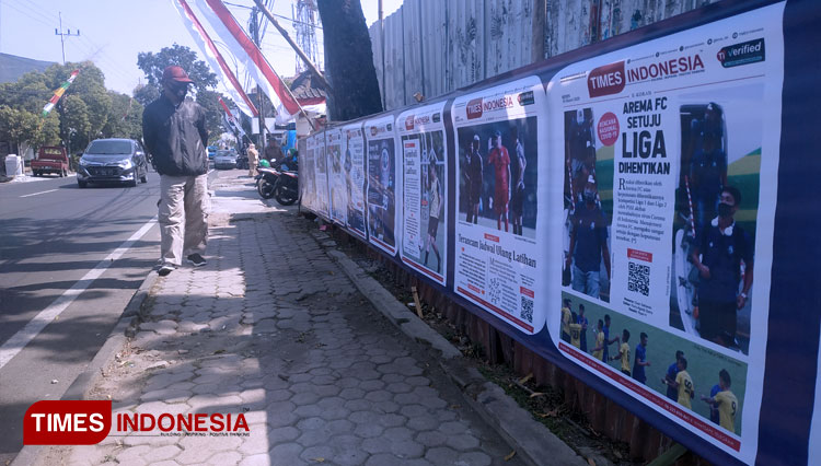 Ultah 33 Arema FC, E-Koran Terpanjang Tarik Perhatian Aremania