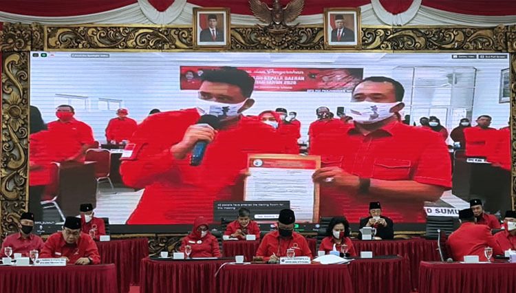 Pilkada Kota Medan 2020, PDI Perjuangan Resmi Usung Menantu Presiden RI Jokowi