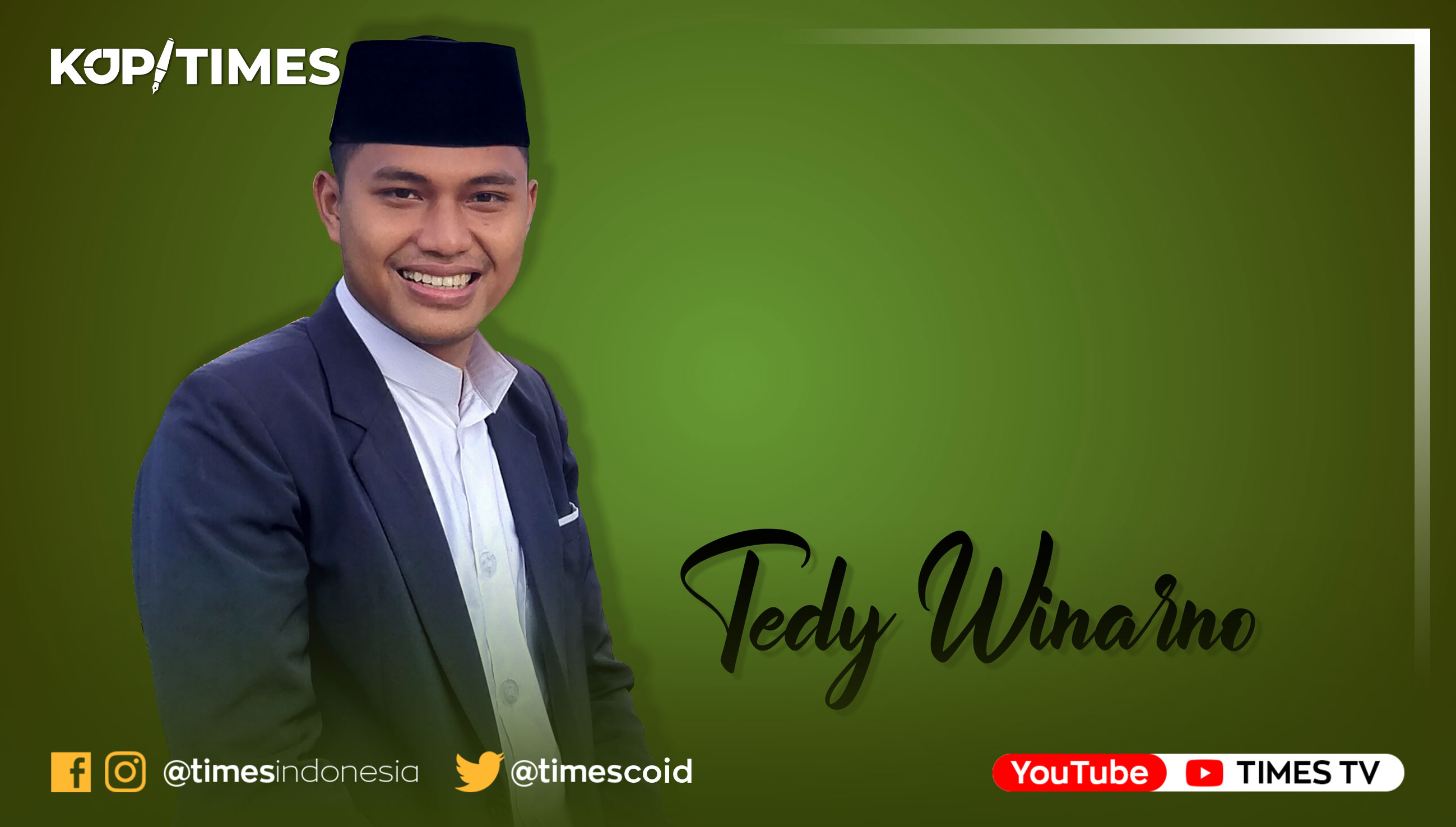 Tedy Winarno, Mahasiswa Universitas Islam Malang, Santri Pesantren Kampus ‘Ainul Yaqin. 