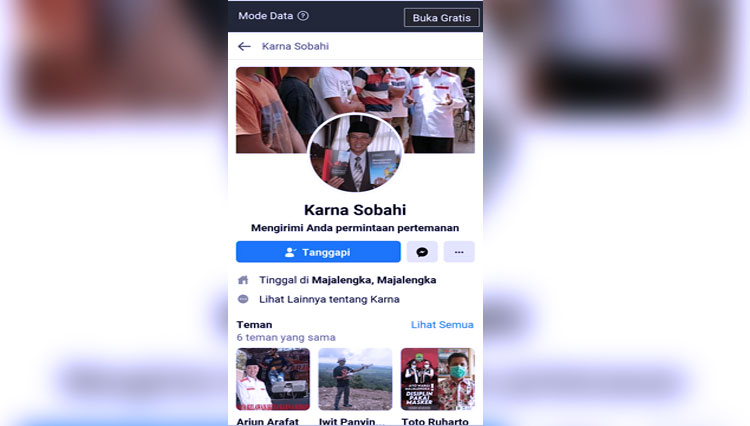 Akun Facebook Milik Bupati Majalengka Dibajak, Pelaku Minta Bantuan Dana Covid-19