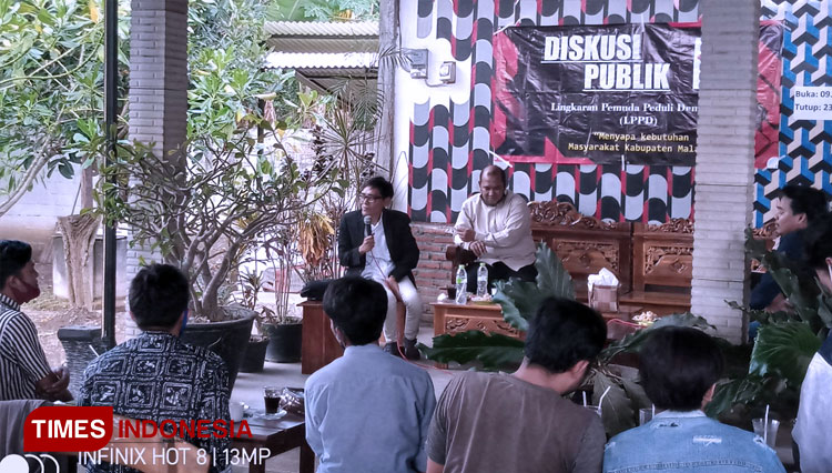 Suasana Diskusi Publik Ngobrol Pilkada Kabupaten Malang 2020. (FOTO: Binar Gumilang / TIMES Indonesia)