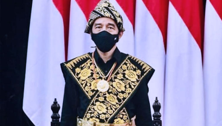 Presiden Joko Widodo (Jokowi) saat hadir di Gedung Parlemen MPR/DPR, Senayan, Jakarta Pusat, Jumat (14/8/2020).  (FOTO: Instagram resmi Jokowi)
