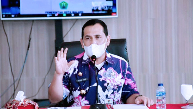 Wali Kota Lubuklinggau, H SN Prana Putra Sohe melakukan paparan evaluasi dalam memperketat Protokol Kesehatan. (Photo: Istimewa) 