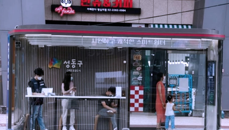Korea Selatan Sudah Punya Smart Bus Shelter Pelindung dari Covid-19