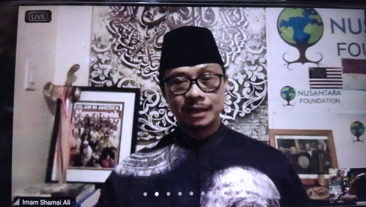 Presiden Nusantara Foundation, New York, AS, Imam Shamsi Ali. (Foto: Moh Ramli/TIMES Indonesia)