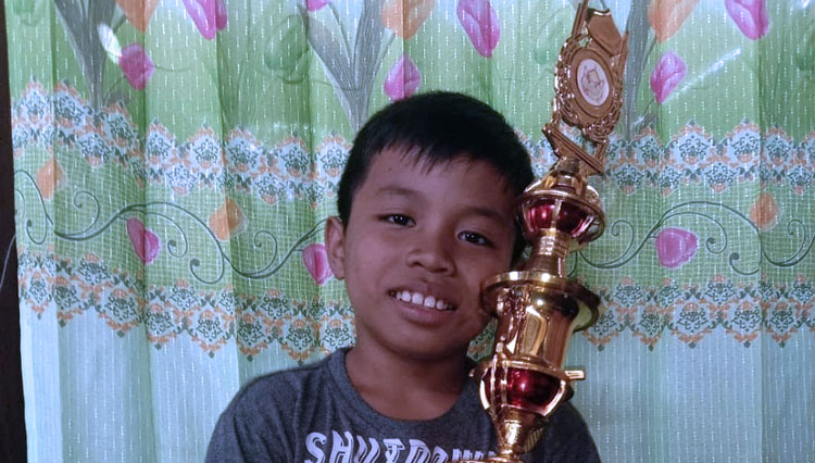 Alwiansyah pernah menjadi juara MTQ se-Kecamatan Polinggona, Kabupaten Kolaka, Sulawesi Tenggara. (FOTO: Instagram Alwiansyah)