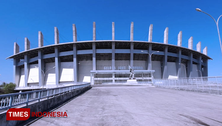 Stadion Gelora Joko Samudro Gresik. (Foto: Akmal/TIMES Indonesia).