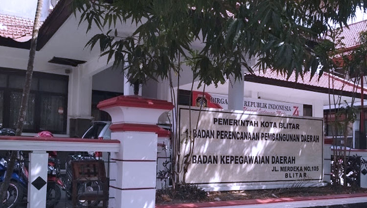Kantor Badan Kepegawaian Daerah Kota Blitar di Jalan Merdeka No 105 Kota Blitar. (Foto: Google)