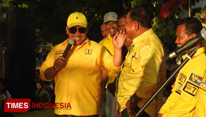 Aliong Mus Ketua DPD II Partai Golkar Kabupaten Pulau Taliabu (Foto Husen Hamid Times Indonesia)