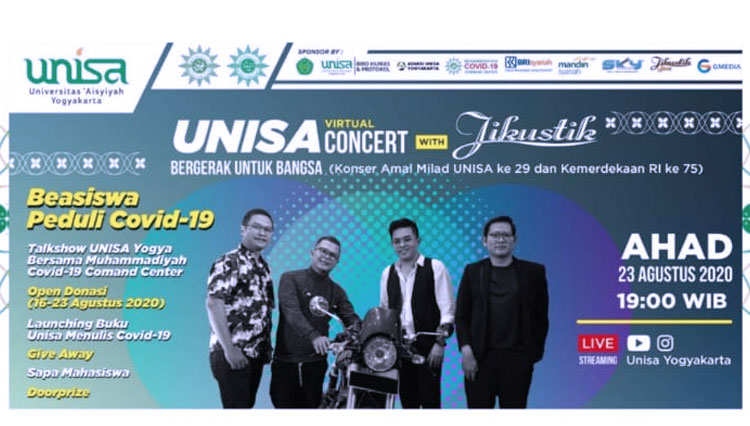 Meriahkan Milad, Unisa Yogyakarta  Gelar Virtual Concert Bergerak untuk Bangsa