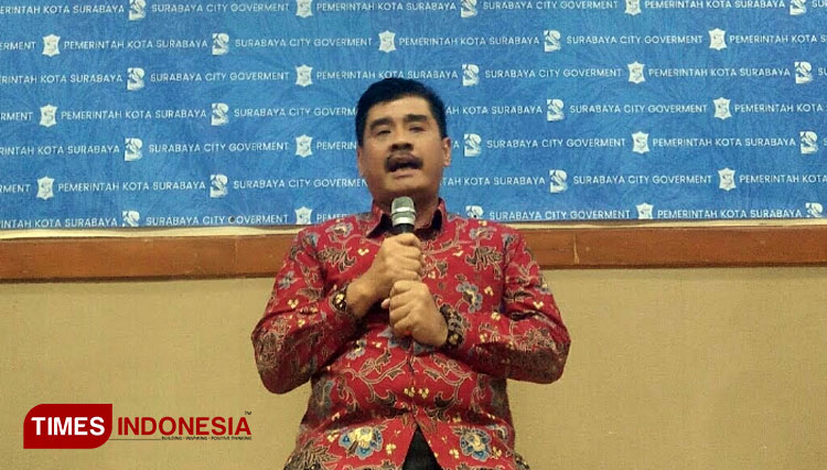 Mujiaman, Direktur Utama PDAM Surya Sembada Kota Surabaya resmi mengundurkan diri. (Foto: Ammar Ramzi/Times Indonesia)