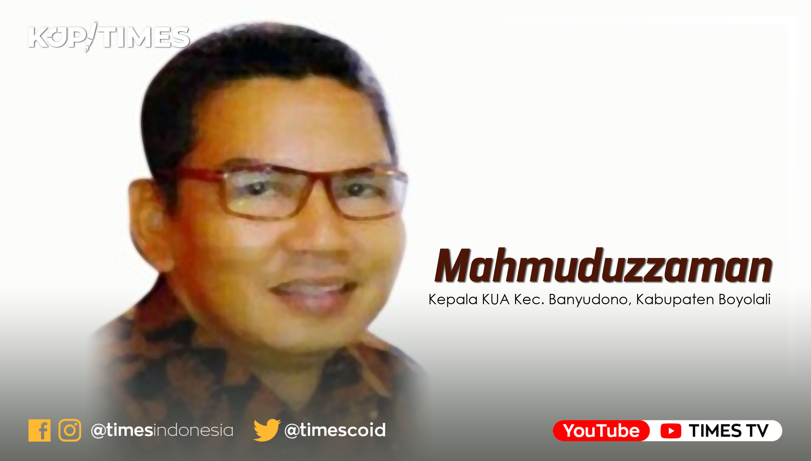 Mahmuduzzaman, SH, MH (Sekretaris Asosiasi Penghulu Republik Indonesia (APRI) Jawa Tengah).