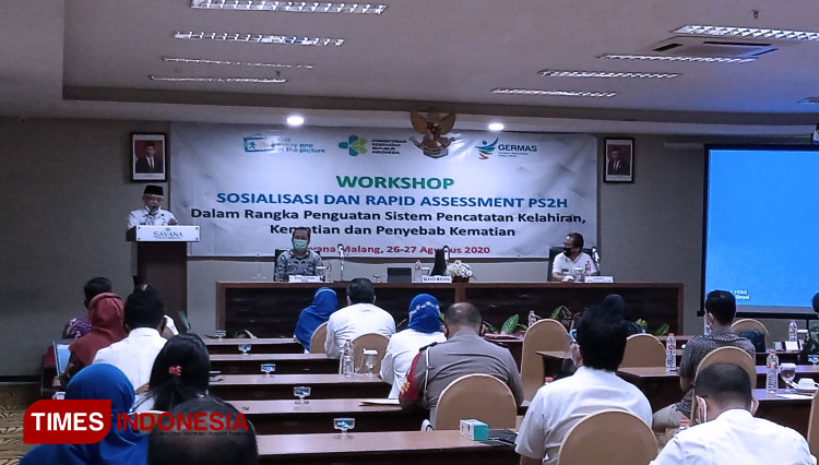 Bupati Malang HM Sanusi saat membuka workshop Kementerian Kesehatan RI. (Foto: Binar Gumilang/TIMES Indonesia)