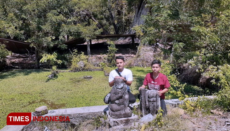 Arca di sekitar Petirtaan Ndoro Den Panji di Ponorogo yang merupakan peninggalan dari Kerajaan Kediri. (Foto: Khoirul Nizam Muhammad/TIMES Indonesia)