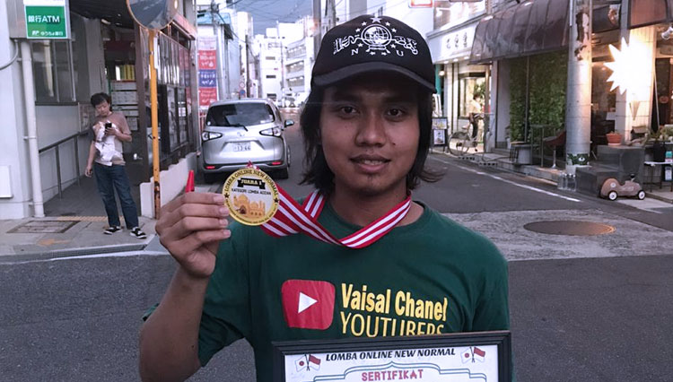 Muhammad Vaisal Pemuda Asal Perak Jombang yang Mendapatkan Juara 1 Adzan di Jepang (Foto: Muhammad Vaisal For TIMES Indonesia)