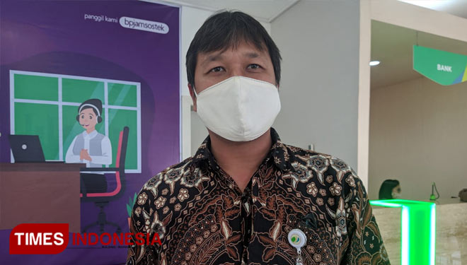 Kepala BPJS Ketenagakerjaan Madiun Tito Hartono. (Foto: Aditya Candra/TIMES Indonesia)