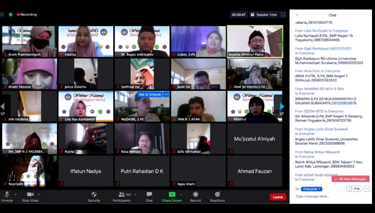 Webinar Nasional Pembelajaran Sains.