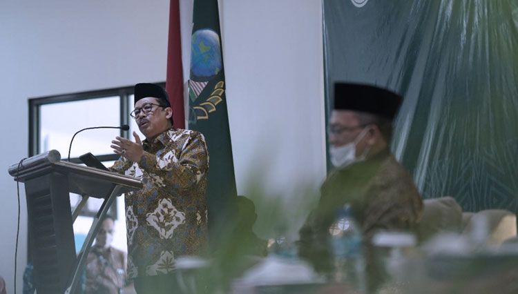 Wamenag Zainut Tauhid Sa'adi saat Peluncuran Rumah Moderasi di IAIN Salatiga (foto: kemenag.go.id)