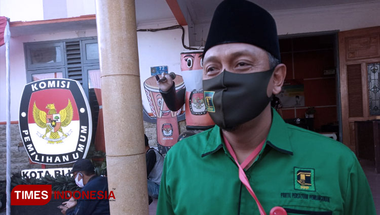 Ketua Dewan Pengurus Cabang (DPC) PPP Kota Blitar Agus Zunaidi . (FOTO: Sholeh TIMES Indonesia)