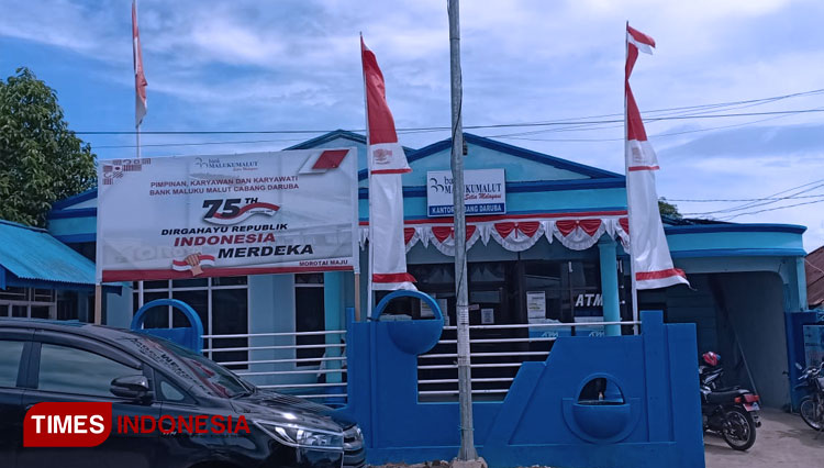 Bank Pembangunan Daerah atau BPD Maluku, Pulau Morotai. (Foto: TIMES Indonesia)