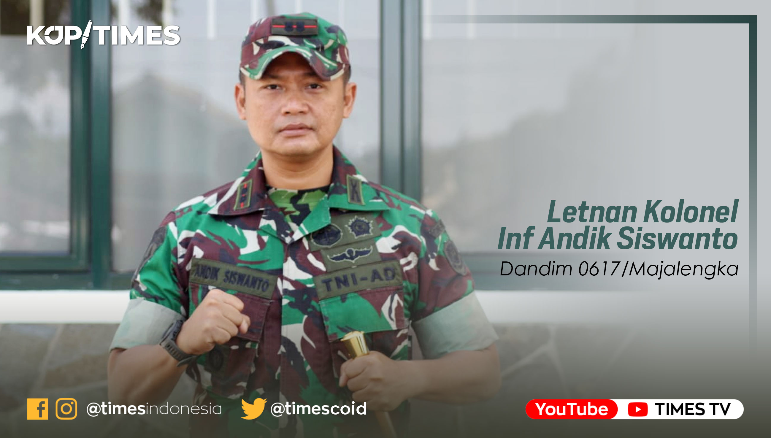 Letnan Kolonel Inf Andik Siswanto, S.I.P, M.I.pol, Dandim 0617/Majalengka