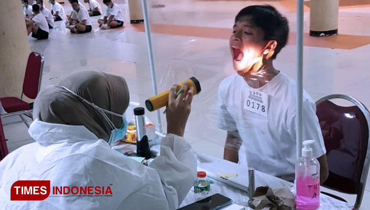 Pudokkes Mabes Polri melaksanakan Tes Kesehatan Tahap I bagi 3.022 peserta calon praja IPDN. (FOTO: Humas IPDN for TIMES Indonesia)