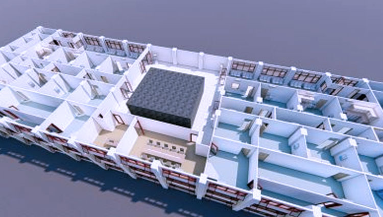 Gambar Bangunan Laboratorium Biomolekuler, Rabu (09/09/2020). (Foto : tangkapan layar)