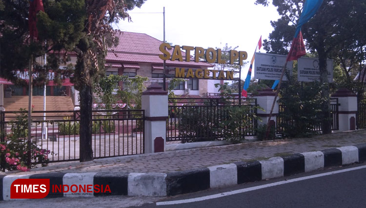 Gedung kantor Satpol PP dan Bakesbangpol Magetan berada di satu lokasi. (Foto: M Kilat Adinugroho/TIMES Indonesia)