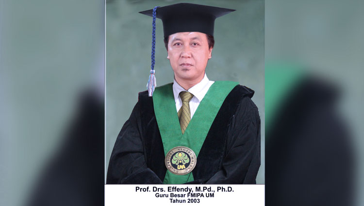 Guru Besar FMIPA UM Prof. Effendy. (FOTO: Dok. UM)