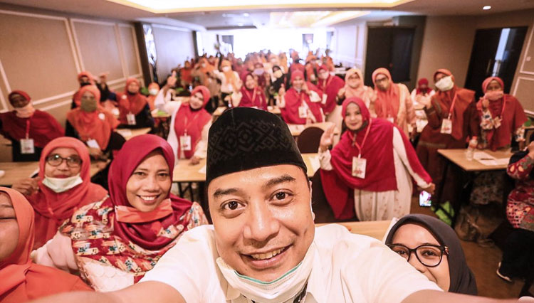 Eri Cahyadi dalam acara konsolidasi majelis taklim se-Surabaya, Kamis (10/9/2020). (Foto: PDI Perjuangan for TIMES Indonesia) 