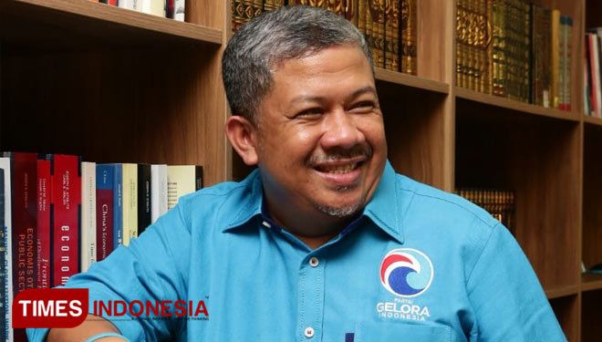 Fahri Hamzah, Wakil Ketua Umum Partai Gelora Indonesia. (Foto: dok. TIMES Indonesia) 