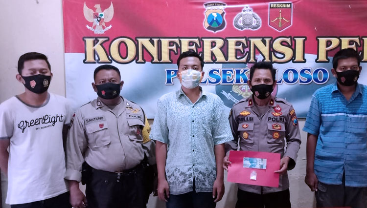Konferensi Pers penangkapan Pelaku kasus Narkoba di Polres Jombang. (Foto: Humas Polres Jombang)