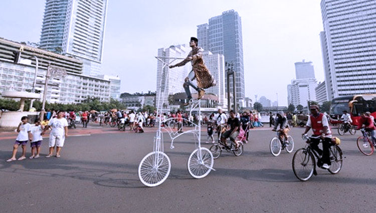 Ilustrasi - Car Free Day di Jakarta (FOTO: Thejakartapost)